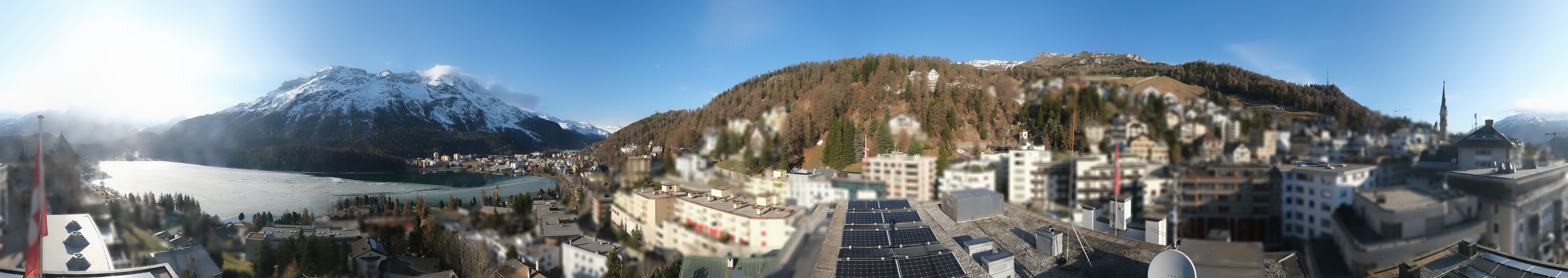 Archiv Foto Webcam St. Moritz Dorf II Ausblick Hotel Schweizerhof Richtung St. Moritz Bad
