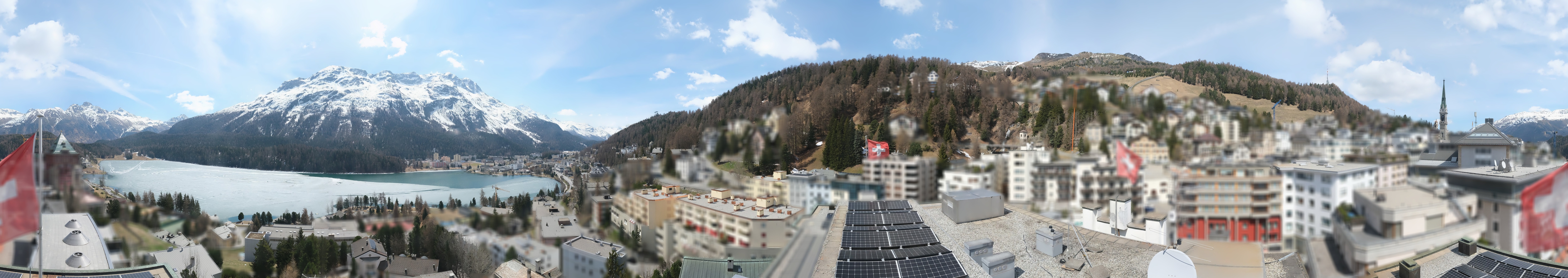 Archiv Foto Webcam St. Moritz Dorf II Ausblick Hotel Schweizerhof Richtung St. Moritz Bad