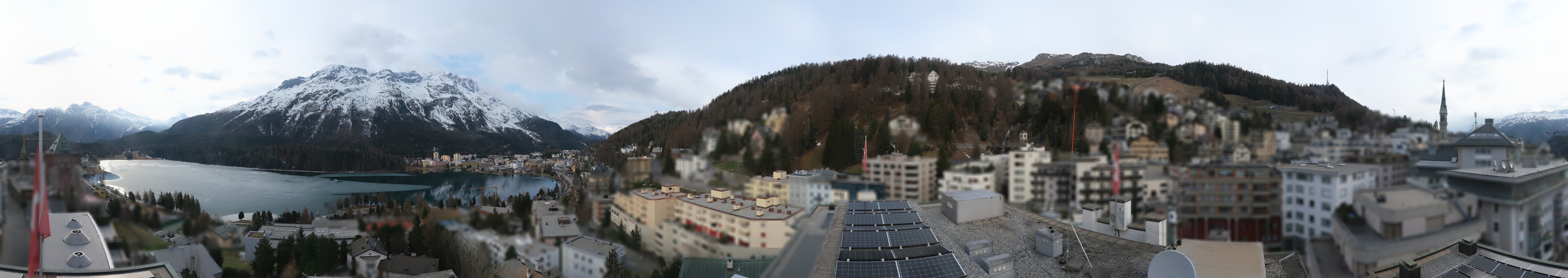 Archiv Foto Webcam St. Moritz Dorf II Ausblick Hotel Schweizerhof Richtung St. Moritz Bad