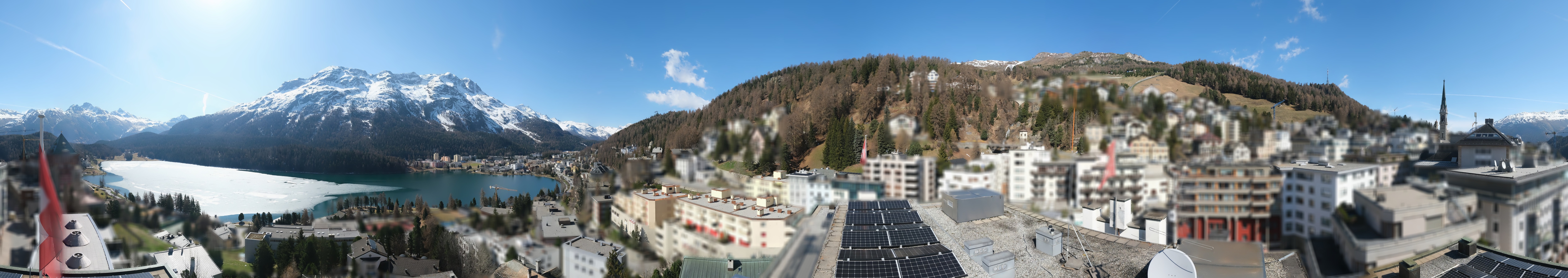 Archiv Foto Webcam St. Moritz Dorf II Ausblick Hotel Schweizerhof Richtung St. Moritz Bad