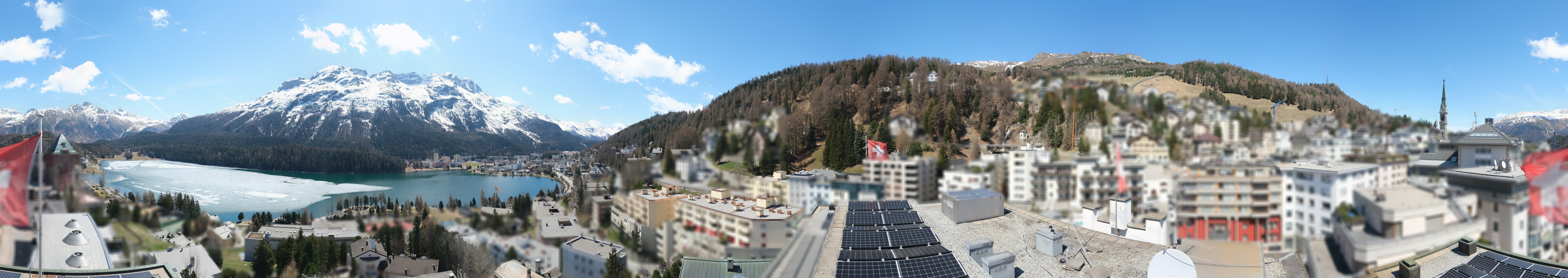 Archiv Foto Webcam St. Moritz Dorf II Ausblick Hotel Schweizerhof Richtung St. Moritz Bad