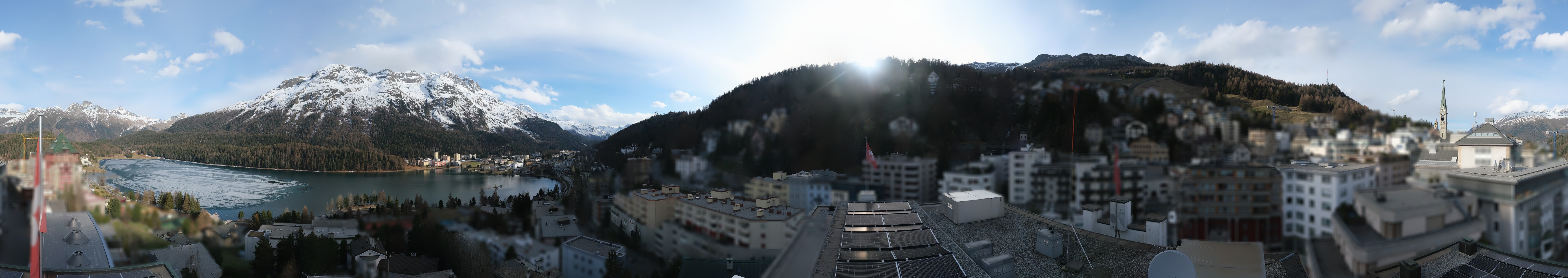 Archiv Foto Webcam St. Moritz Dorf II Ausblick Hotel Schweizerhof Richtung St. Moritz Bad