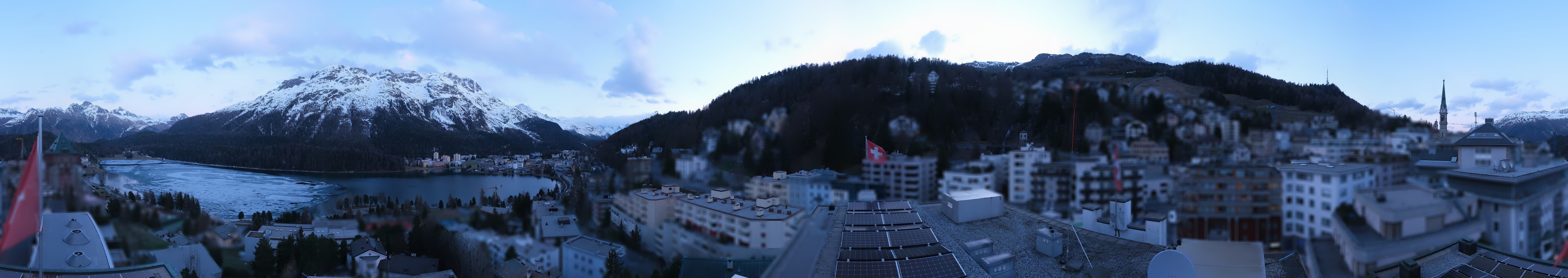 Archiv Foto Webcam St. Moritz Dorf II Ausblick Hotel Schweizerhof Richtung St. Moritz Bad