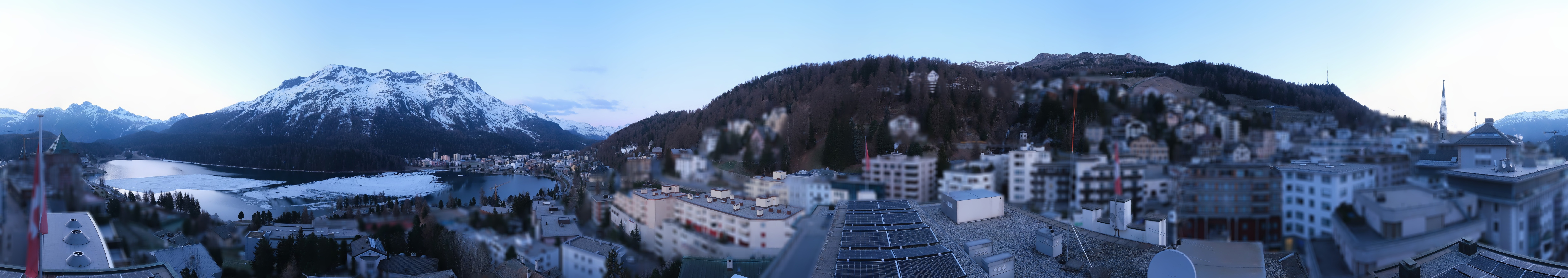 Archiv Foto Webcam St. Moritz Dorf II Ausblick Hotel Schweizerhof Richtung St. Moritz Bad