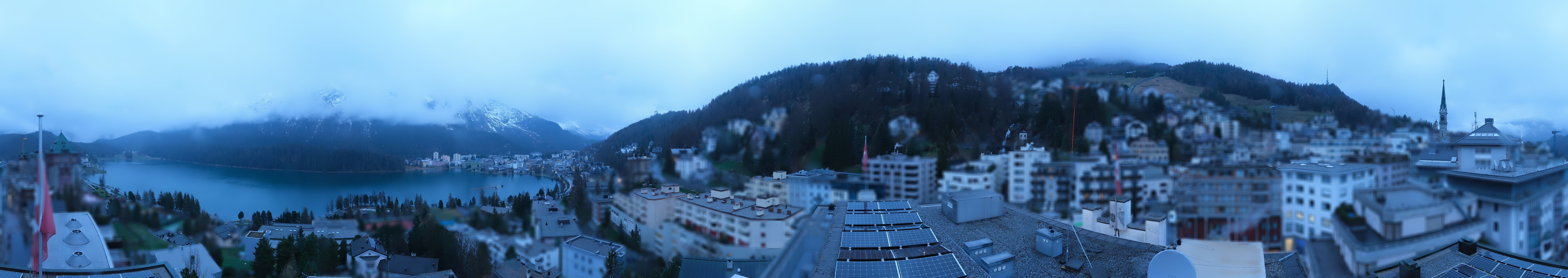 Archiv Foto Webcam St. Moritz Dorf II Ausblick Hotel Schweizerhof Richtung St. Moritz Bad