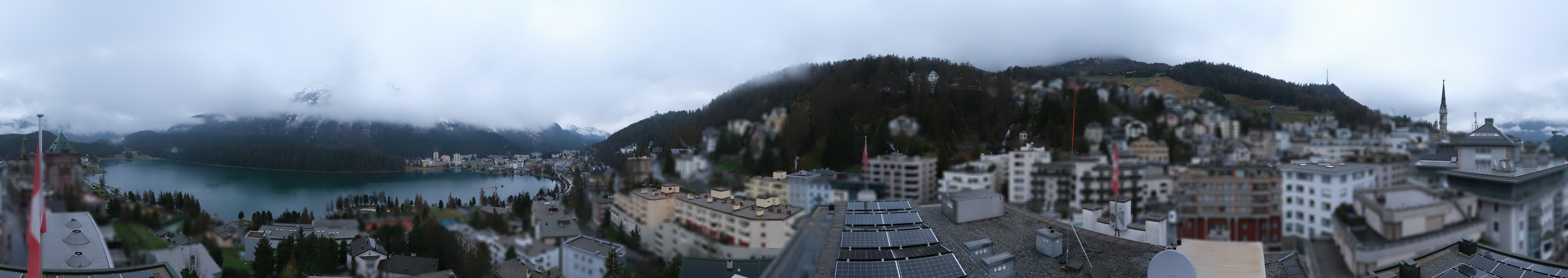 Archiv Foto Webcam St. Moritz Dorf II Ausblick Hotel Schweizerhof Richtung St. Moritz Bad