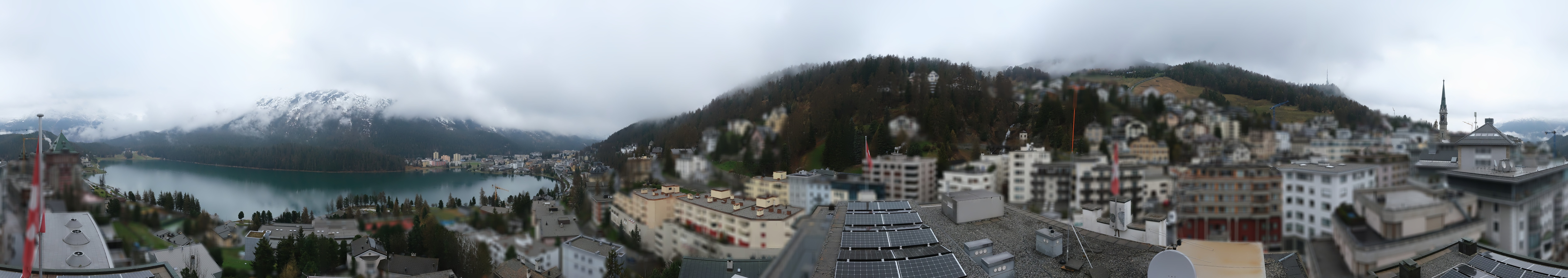 Archiv Foto Webcam St. Moritz Dorf II Ausblick Hotel Schweizerhof Richtung St. Moritz Bad