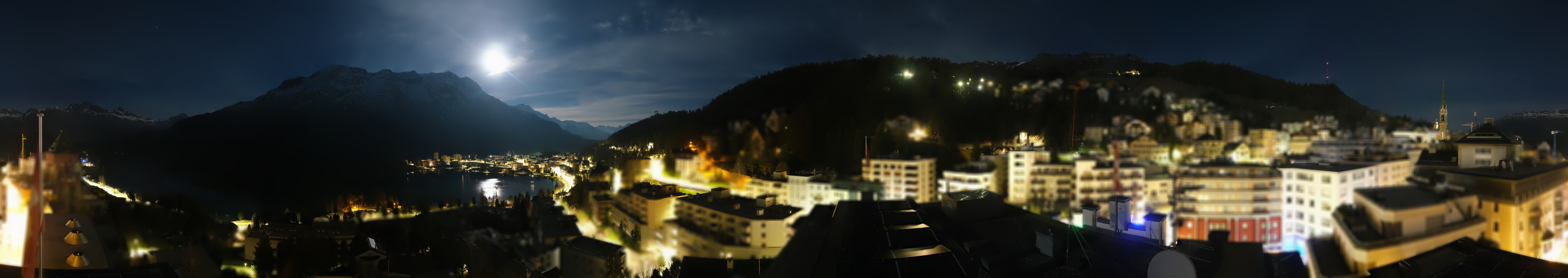 Archiv Foto Webcam St. Moritz Dorf II Ausblick Hotel Schweizerhof Richtung St. Moritz Bad