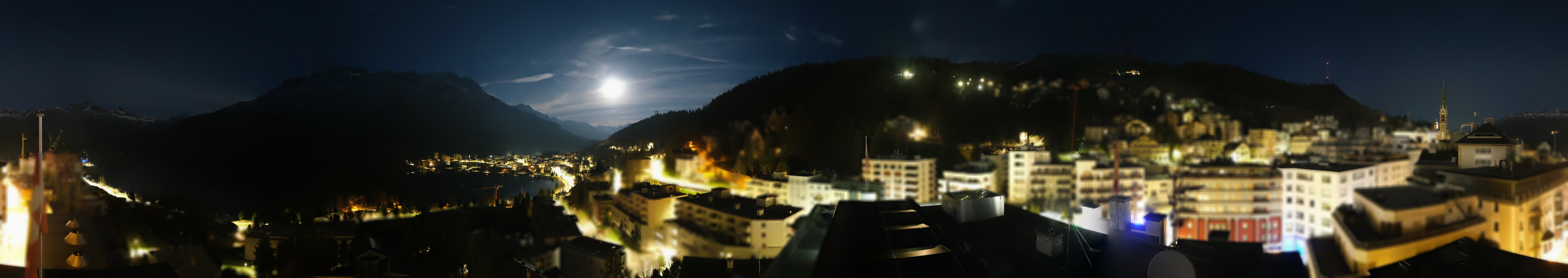 Archiv Foto Webcam St. Moritz Dorf II Ausblick Hotel Schweizerhof Richtung St. Moritz Bad