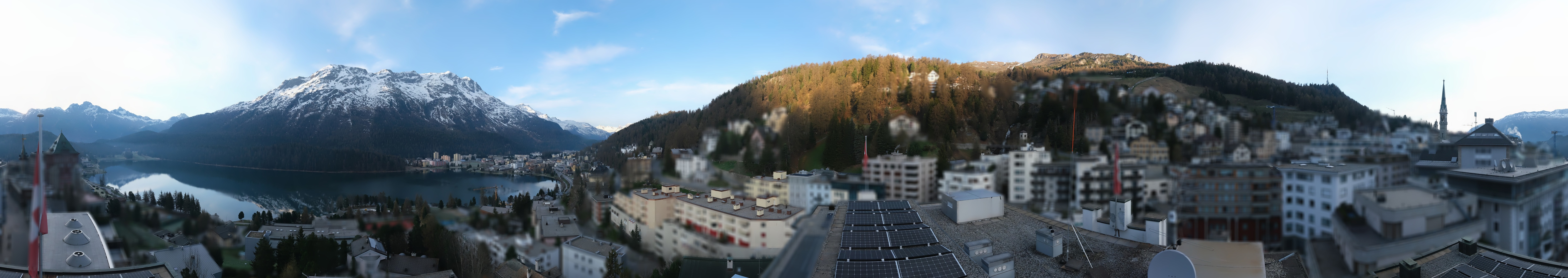 Archiv Foto Webcam St. Moritz Dorf II Ausblick Hotel Schweizerhof Richtung St. Moritz Bad