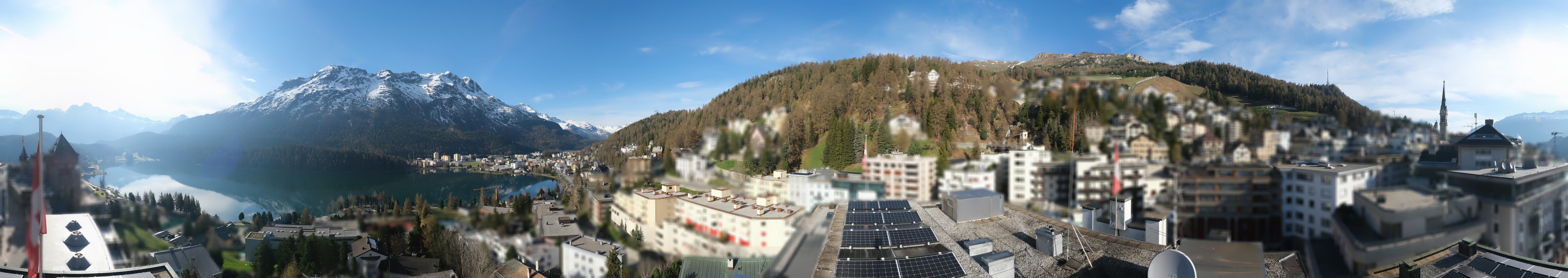 Archiv Foto Webcam St. Moritz Dorf II Ausblick Hotel Schweizerhof Richtung St. Moritz Bad