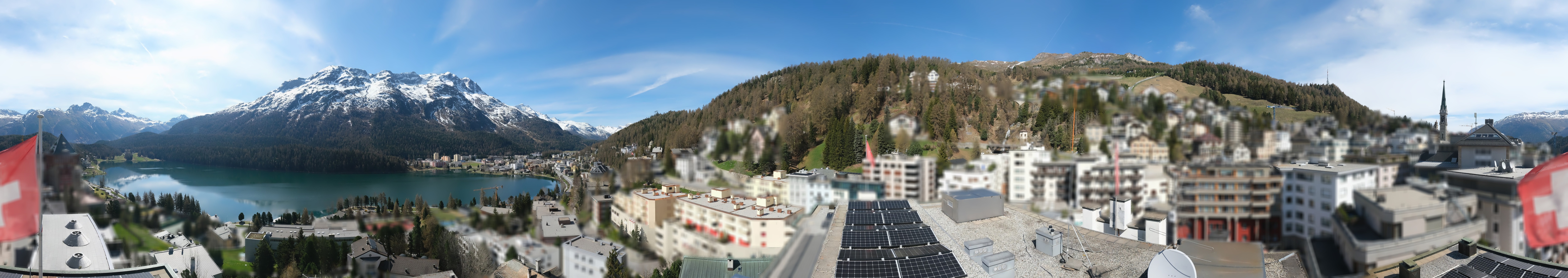 Archiv Foto Webcam St. Moritz Dorf II Ausblick Hotel Schweizerhof Richtung St. Moritz Bad