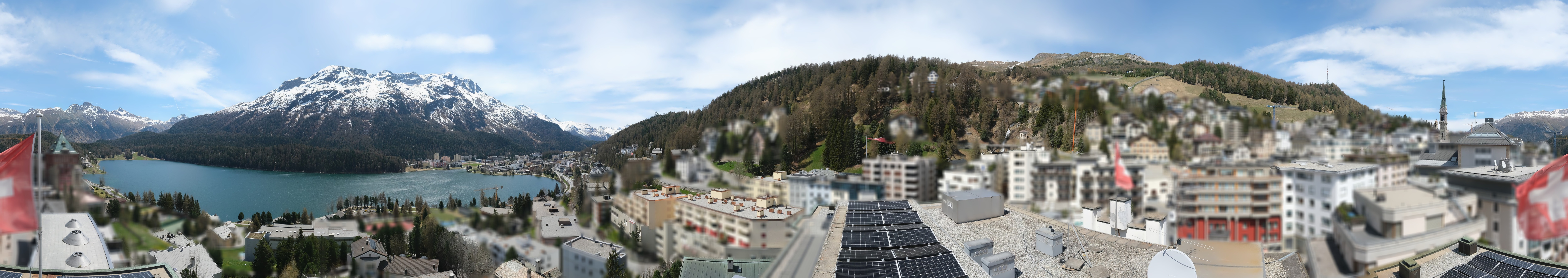 Archiv Foto Webcam St. Moritz Dorf II Ausblick Hotel Schweizerhof Richtung St. Moritz Bad