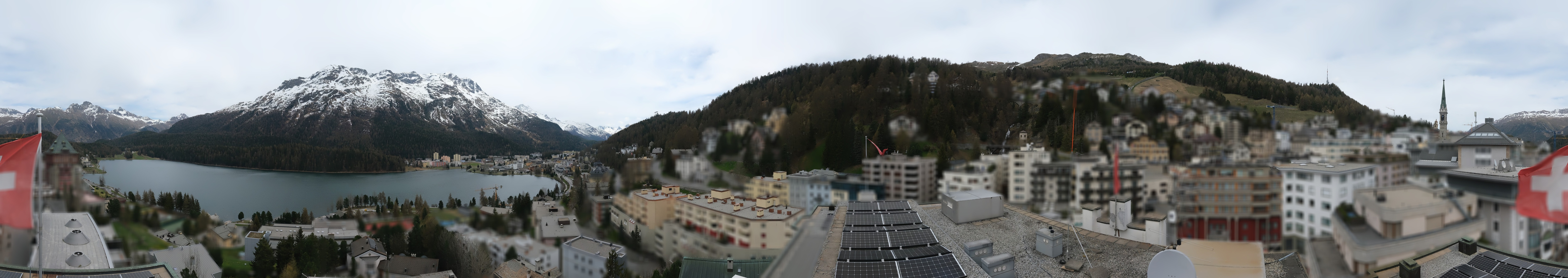 Archiv Foto Webcam St. Moritz Dorf II Ausblick Hotel Schweizerhof Richtung St. Moritz Bad