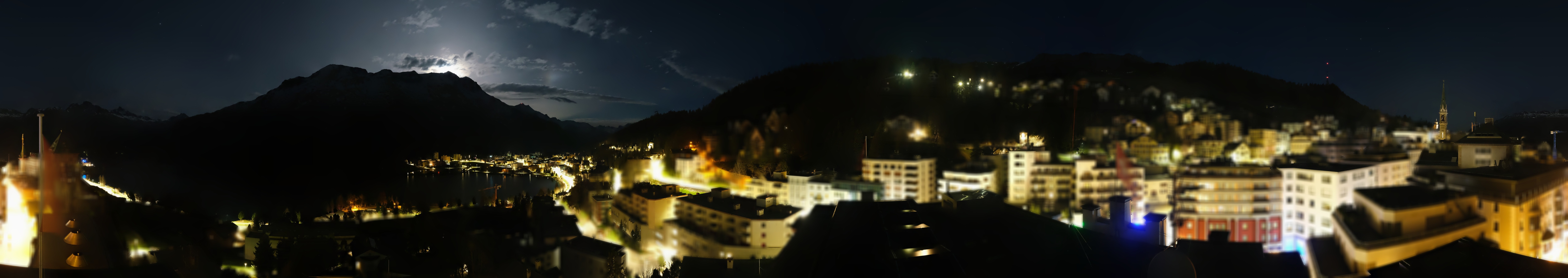 Archiv Foto Webcam St. Moritz Dorf II Ausblick Hotel Schweizerhof Richtung St. Moritz Bad