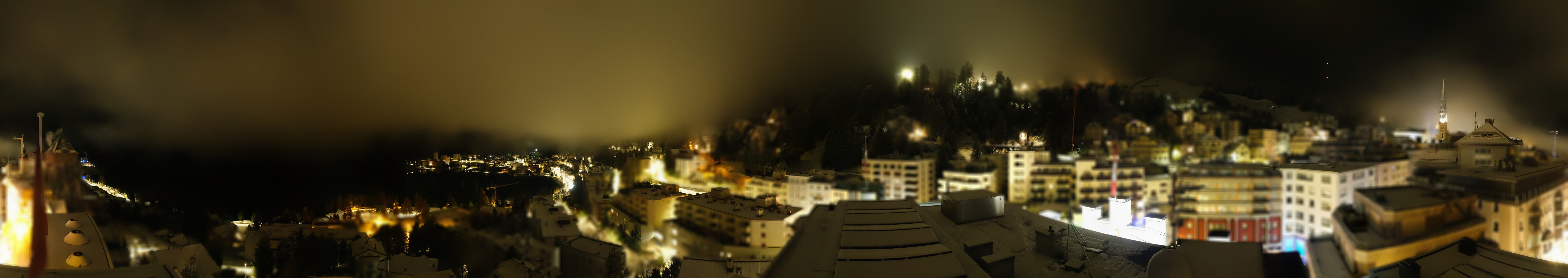 Archived image Webcam St. Moritz village II View from Hotel Schweizerhof towards St. Moritz Bad