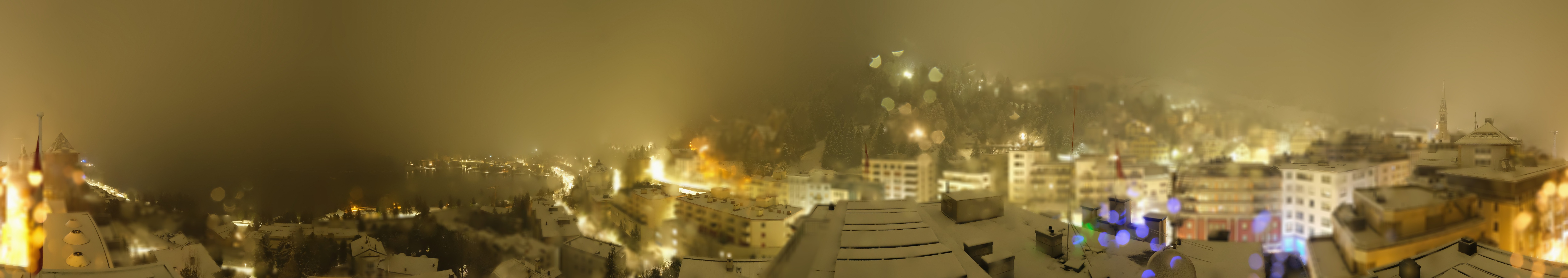 Archived image Webcam St. Moritz village II View from Hotel Schweizerhof towards St. Moritz Bad