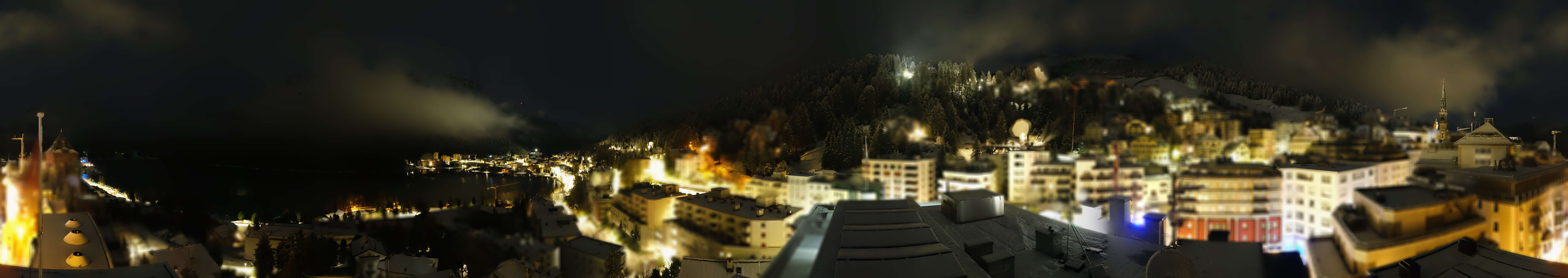 Archived image Webcam St. Moritz village II View from Hotel Schweizerhof towards St. Moritz Bad