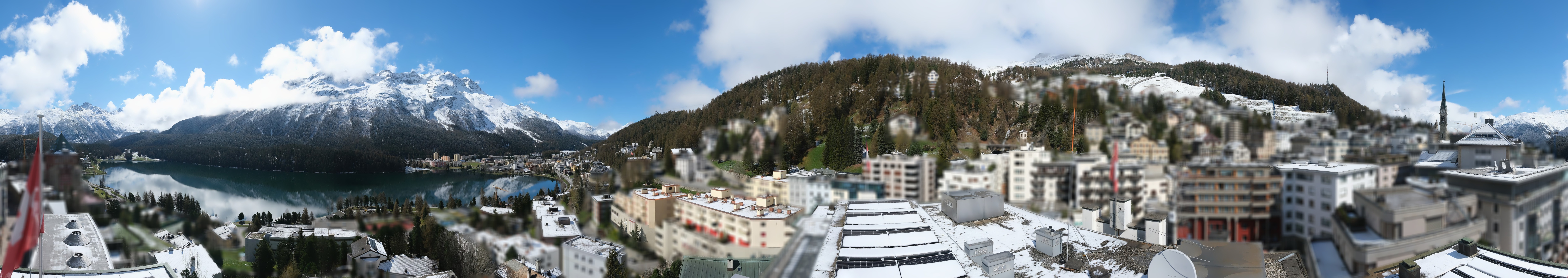 Archiv Foto Webcam St. Moritz Dorf II Ausblick Hotel Schweizerhof Richtung St. Moritz Bad