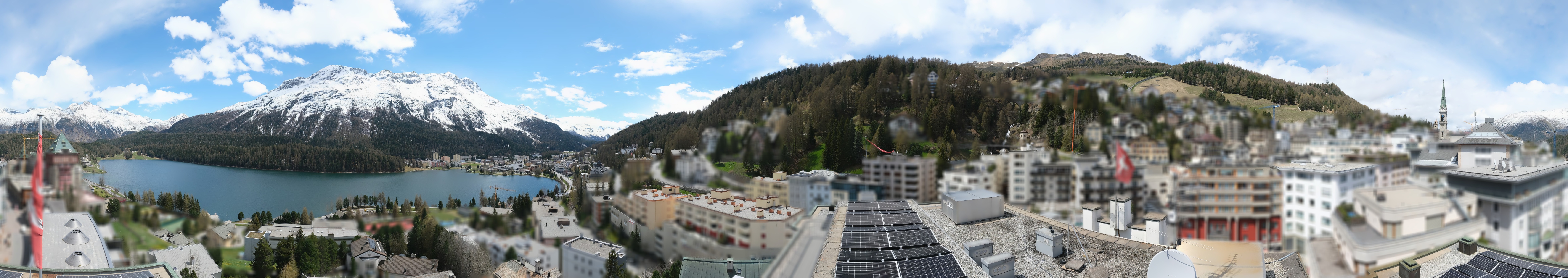 Archiv Foto Webcam St. Moritz Dorf II Ausblick Hotel Schweizerhof Richtung St. Moritz Bad