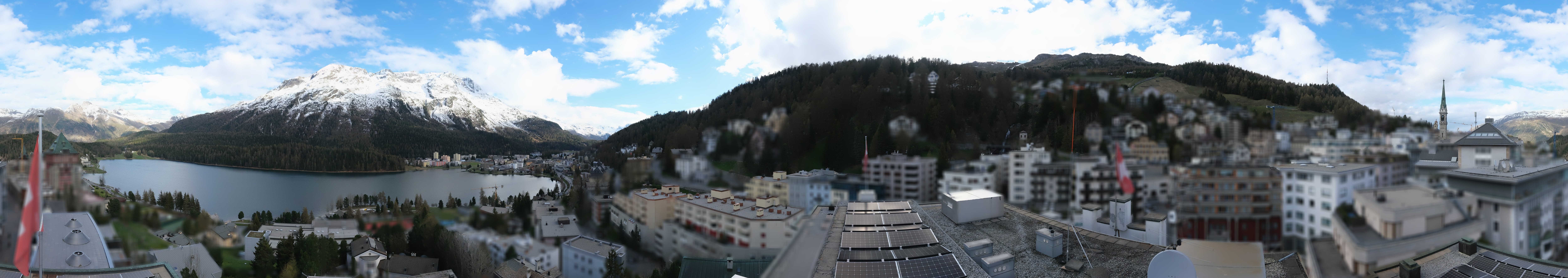 Archiv Foto Webcam St. Moritz Dorf II Ausblick Hotel Schweizerhof Richtung St. Moritz Bad