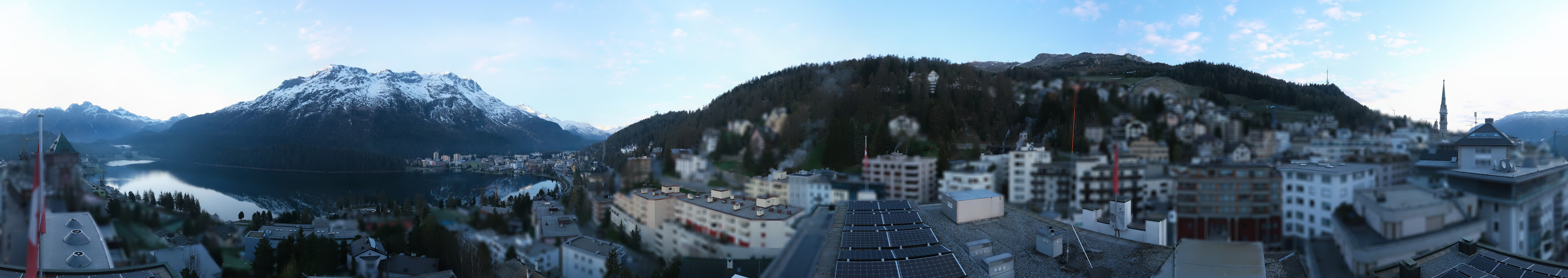 Archiv Foto Webcam St. Moritz Dorf II Ausblick Hotel Schweizerhof Richtung St. Moritz Bad