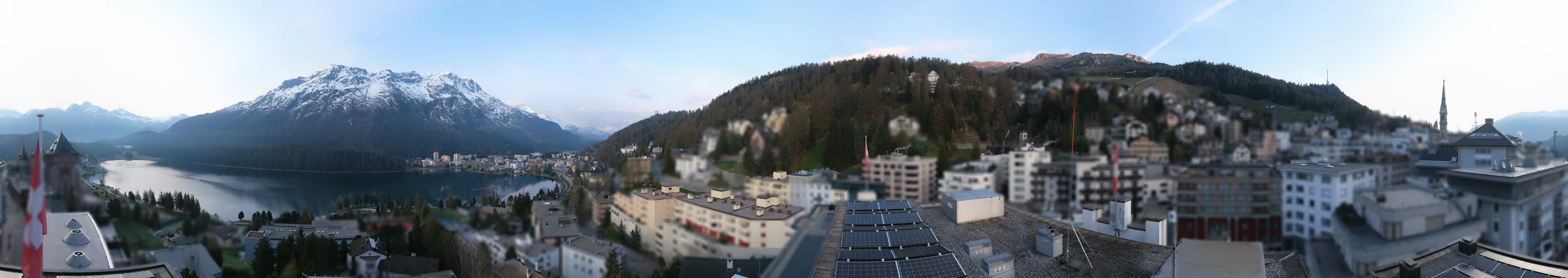 Archiv Foto Webcam St. Moritz Dorf II Ausblick Hotel Schweizerhof Richtung St. Moritz Bad