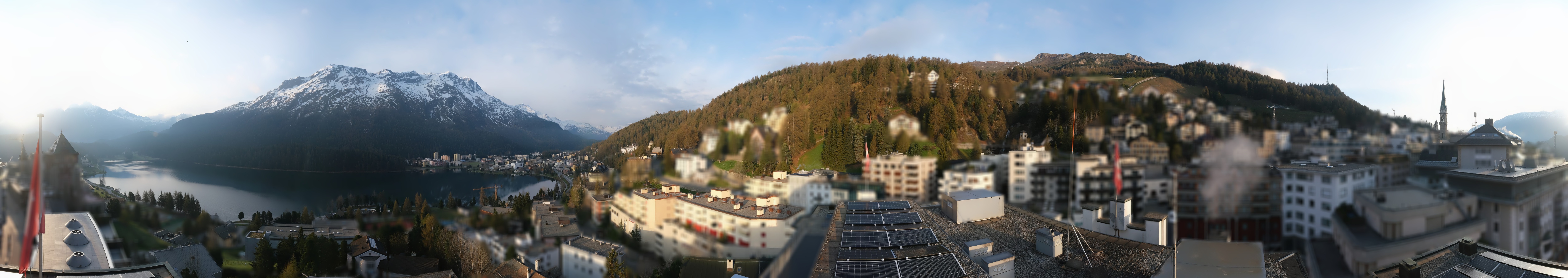 Archiv Foto Webcam St. Moritz Dorf II Ausblick Hotel Schweizerhof Richtung St. Moritz Bad