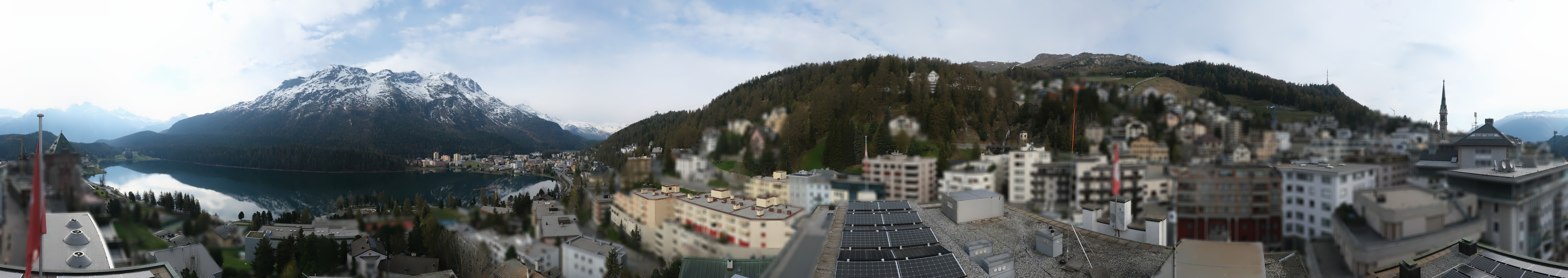 Archiv Foto Webcam St. Moritz Dorf II Ausblick Hotel Schweizerhof Richtung St. Moritz Bad