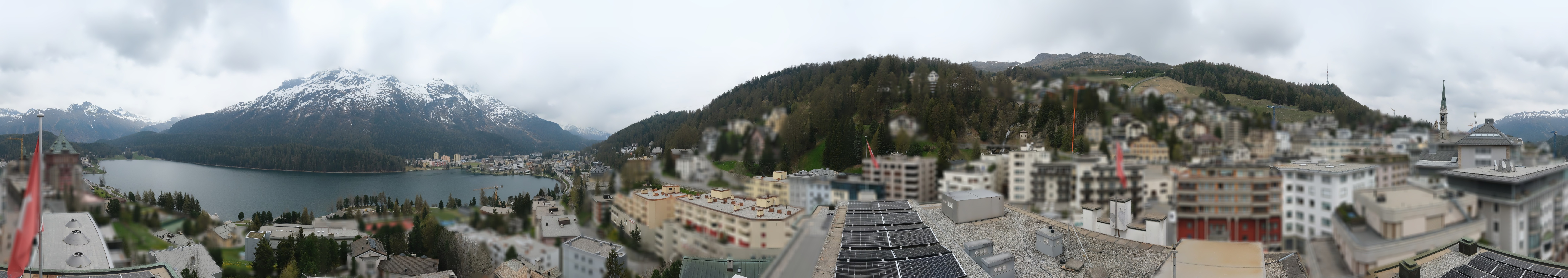 Archiv Foto Webcam St. Moritz Dorf II Ausblick Hotel Schweizerhof Richtung St. Moritz Bad
