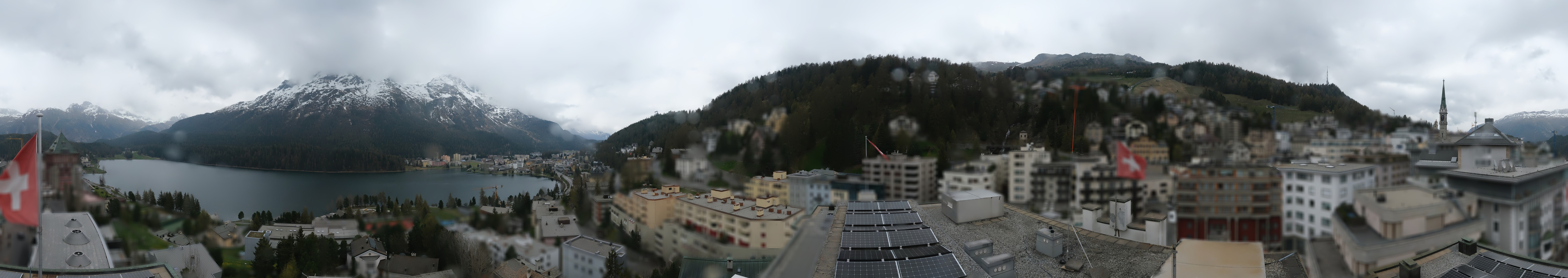 Archiv Foto Webcam St. Moritz Dorf II Ausblick Hotel Schweizerhof Richtung St. Moritz Bad