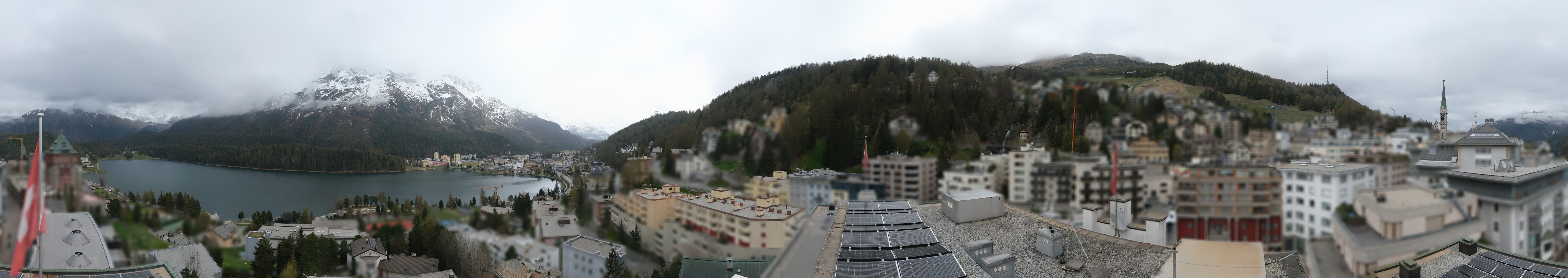 Archiv Foto Webcam St. Moritz Dorf II Ausblick Hotel Schweizerhof Richtung St. Moritz Bad