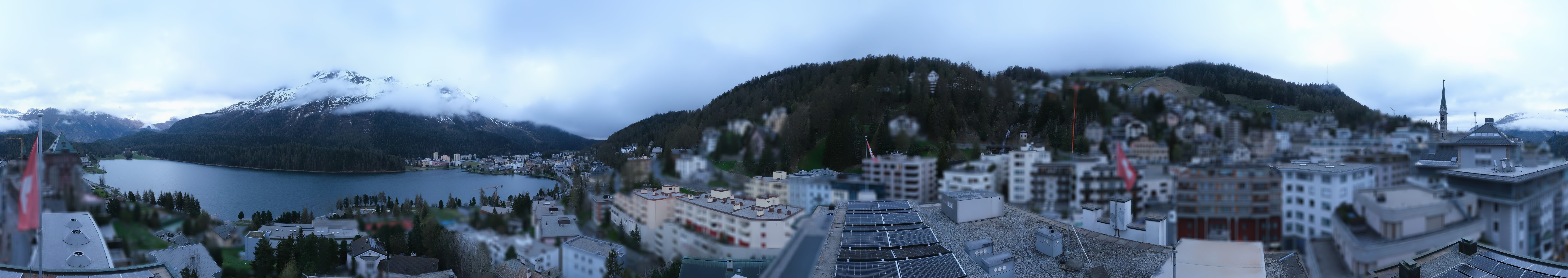 Archiv Foto Webcam St. Moritz Dorf II Ausblick Hotel Schweizerhof Richtung St. Moritz Bad