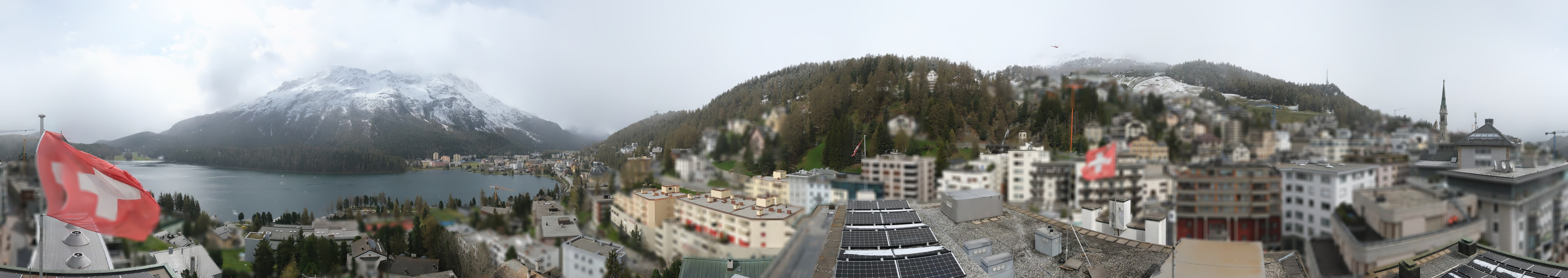 Archiv Foto Webcam St. Moritz Dorf II Ausblick Hotel Schweizerhof Richtung St. Moritz Bad