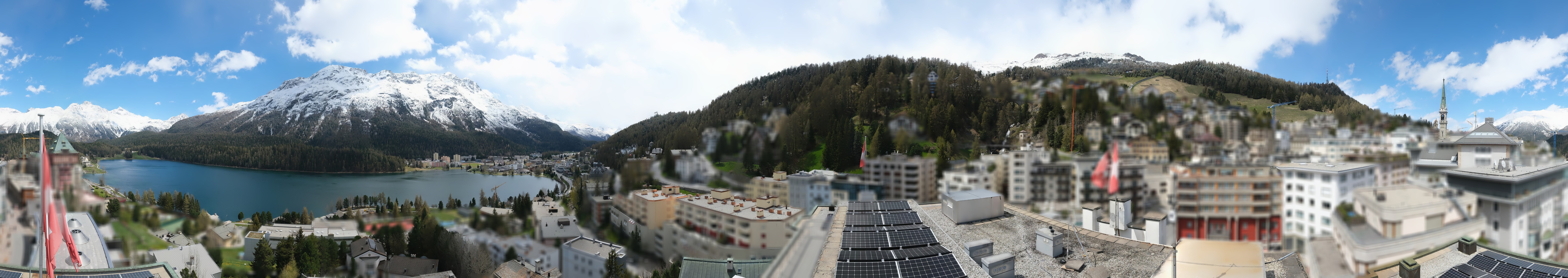 Archiv Foto Webcam St. Moritz Dorf II Ausblick Hotel Schweizerhof Richtung St. Moritz Bad