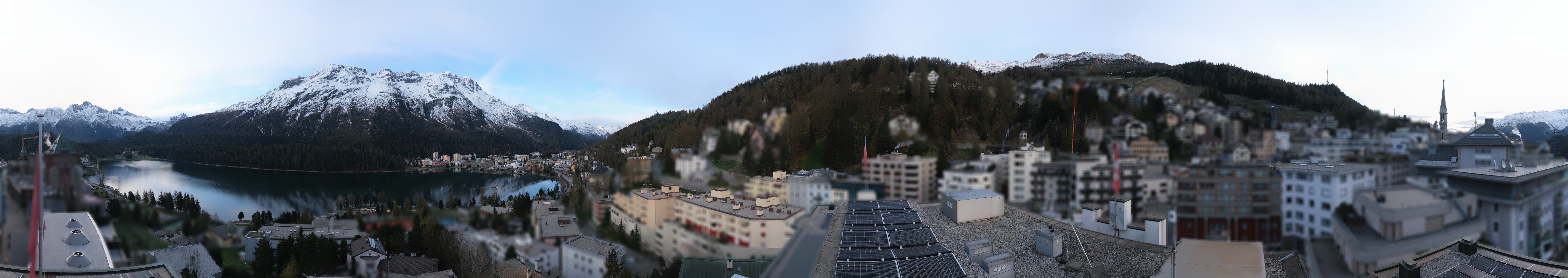 Archiv Foto Webcam St. Moritz Dorf II Ausblick Hotel Schweizerhof Richtung St. Moritz Bad