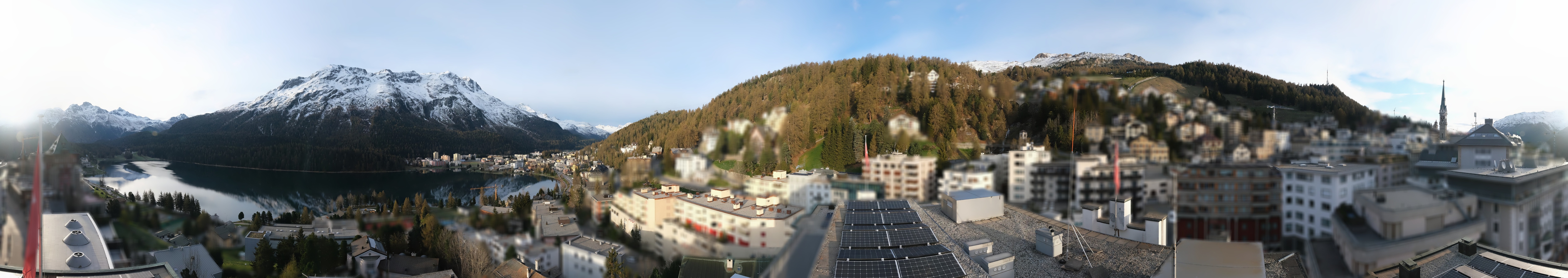 Archiv Foto Webcam St. Moritz Dorf II Ausblick Hotel Schweizerhof Richtung St. Moritz Bad