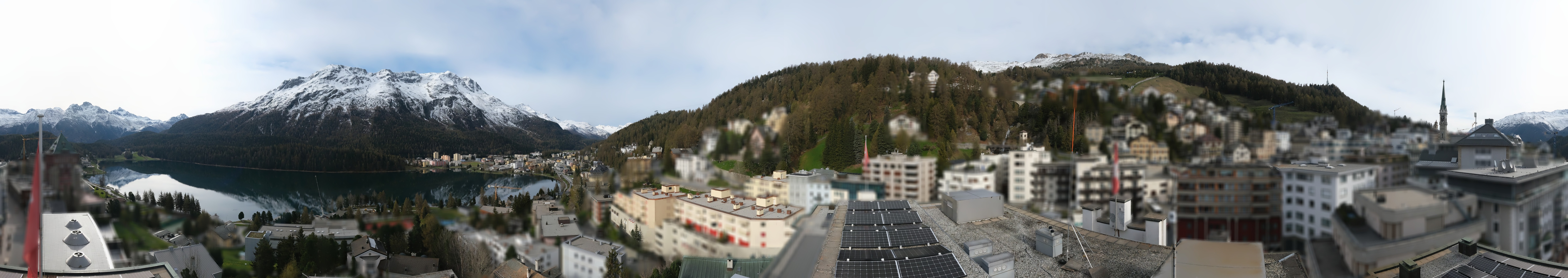 Archiv Foto Webcam St. Moritz Dorf II Ausblick Hotel Schweizerhof Richtung St. Moritz Bad