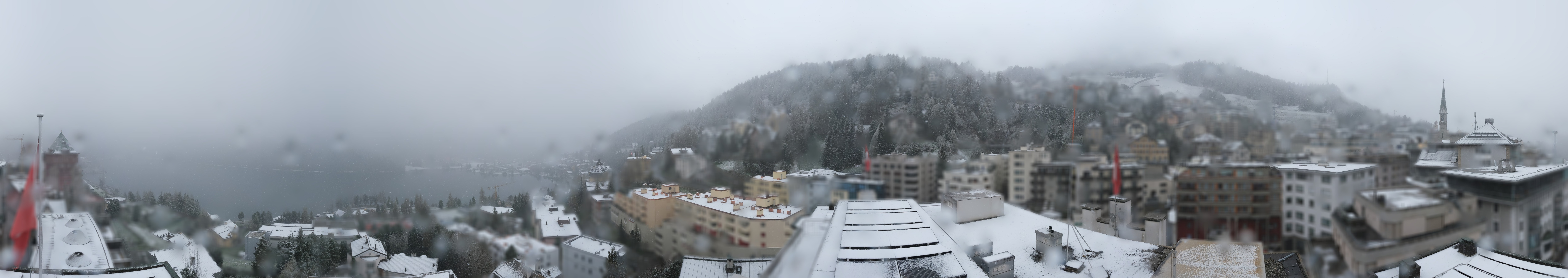 Archiv Foto Webcam St. Moritz Dorf II Ausblick Hotel Schweizerhof Richtung St. Moritz Bad