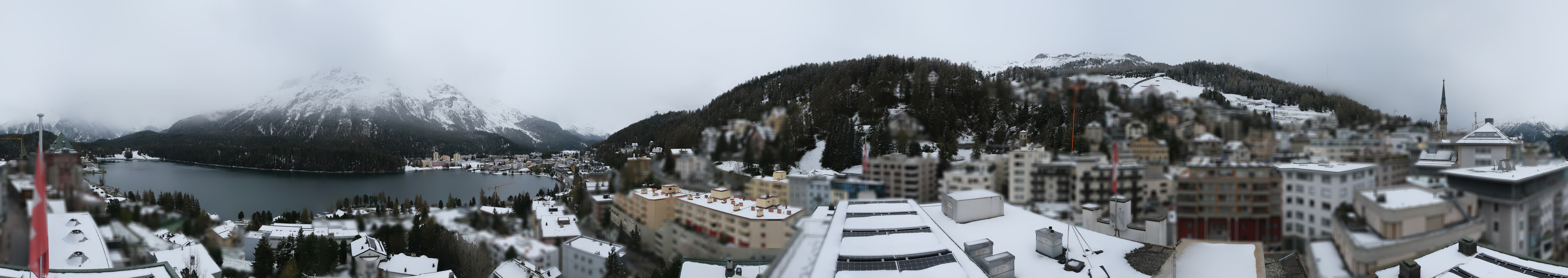 Archiv Foto Webcam St. Moritz Dorf II Ausblick Hotel Schweizerhof Richtung St. Moritz Bad