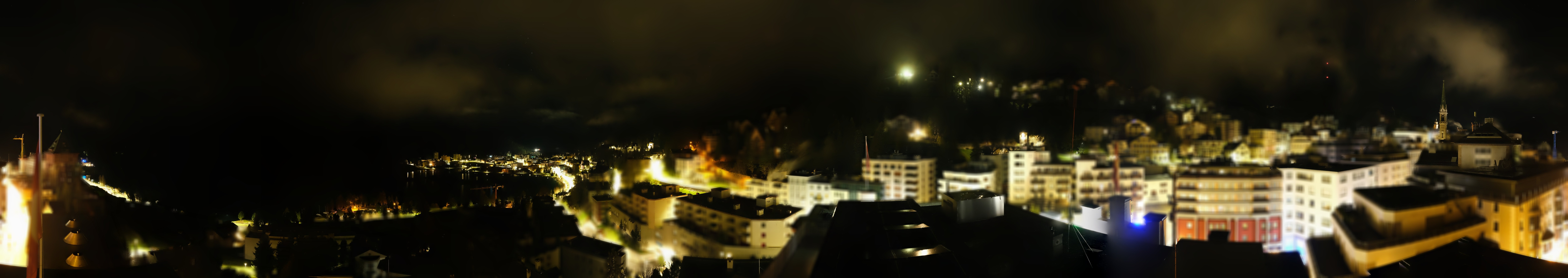 Archived image Webcam St. Moritz village II View from Hotel Schweizerhof towards St. Moritz Bad