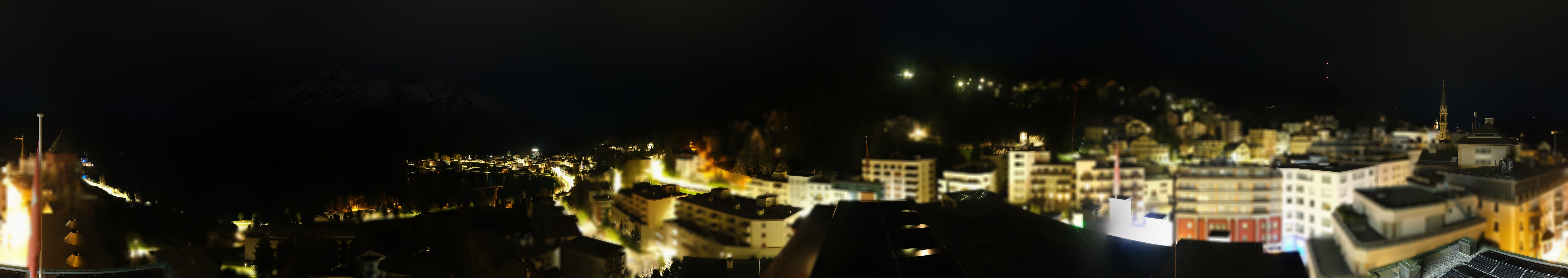 Archived image Webcam St. Moritz village II View from Hotel Schweizerhof towards St. Moritz Bad