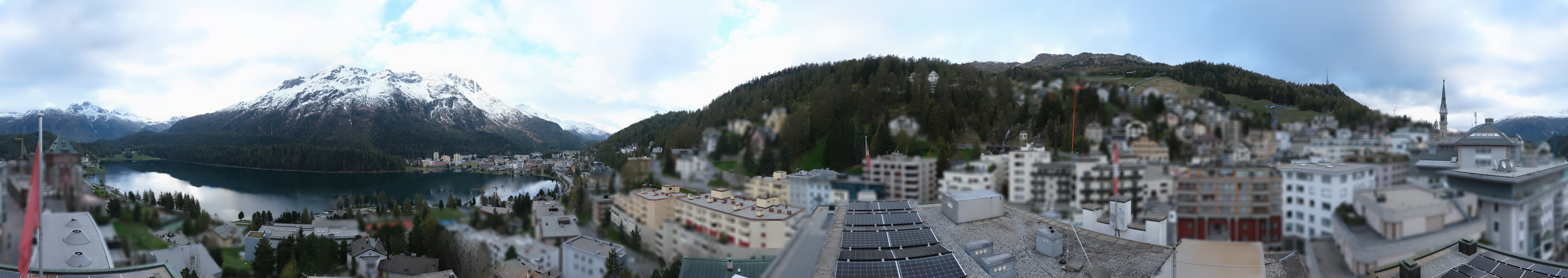 Archived image Webcam St. Moritz village II View from Hotel Schweizerhof towards St. Moritz Bad