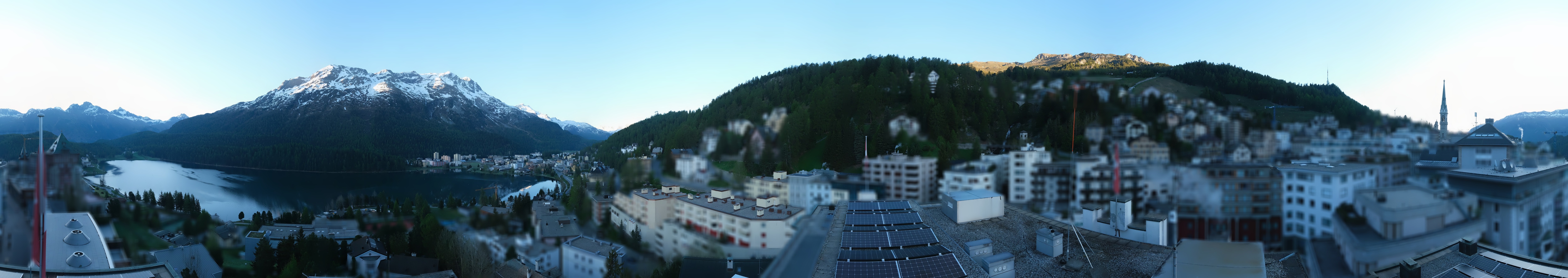 Archiv Foto Webcam St. Moritz Dorf II Ausblick Hotel Schweizerhof Richtung St. Moritz Bad