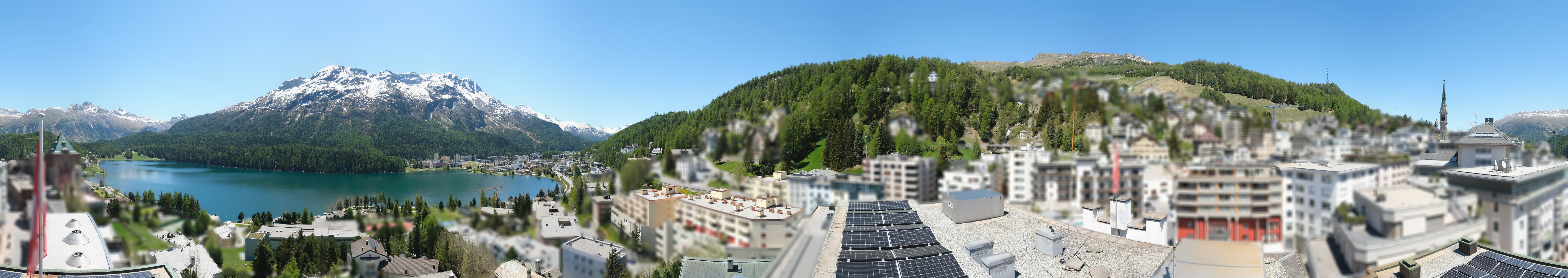 Archiv Foto Webcam St. Moritz Dorf II Ausblick Hotel Schweizerhof Richtung St. Moritz Bad