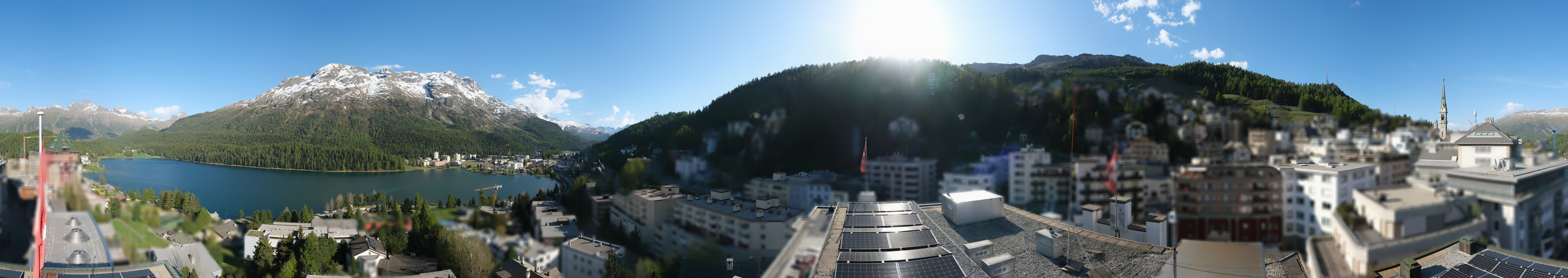 Archiv Foto Webcam St. Moritz Dorf II Ausblick Hotel Schweizerhof Richtung St. Moritz Bad