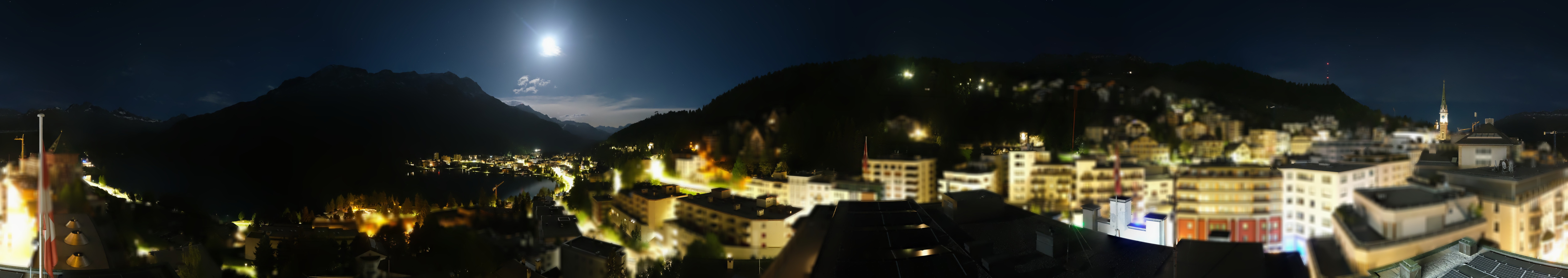 Archiv Foto Webcam St. Moritz Dorf II Ausblick Hotel Schweizerhof Richtung St. Moritz Bad