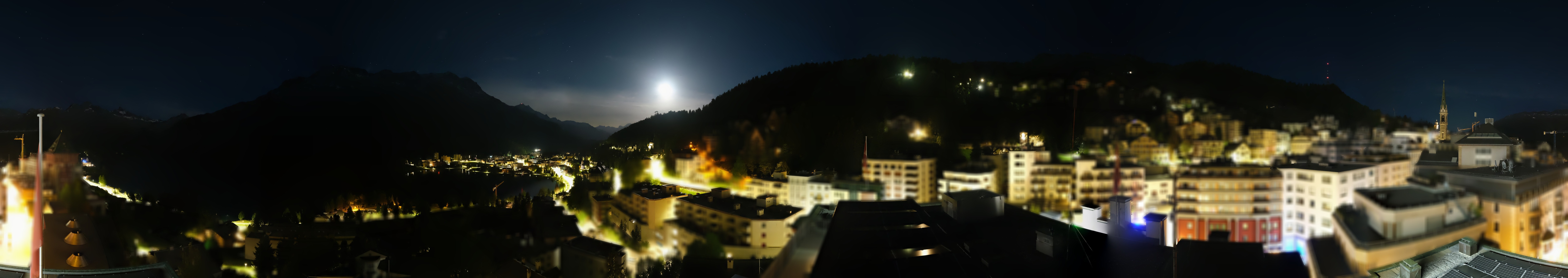 Archiv Foto Webcam St. Moritz Dorf II Ausblick Hotel Schweizerhof Richtung St. Moritz Bad