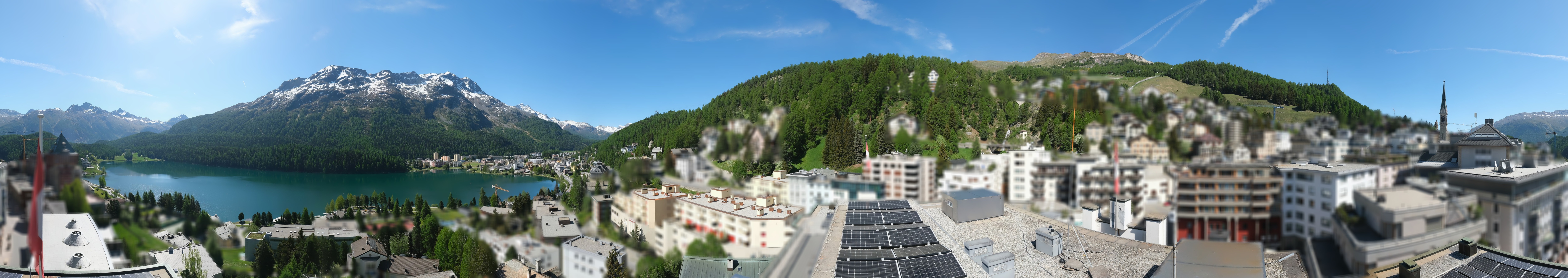 Archiv Foto Webcam St. Moritz Dorf II Ausblick Hotel Schweizerhof Richtung St. Moritz Bad