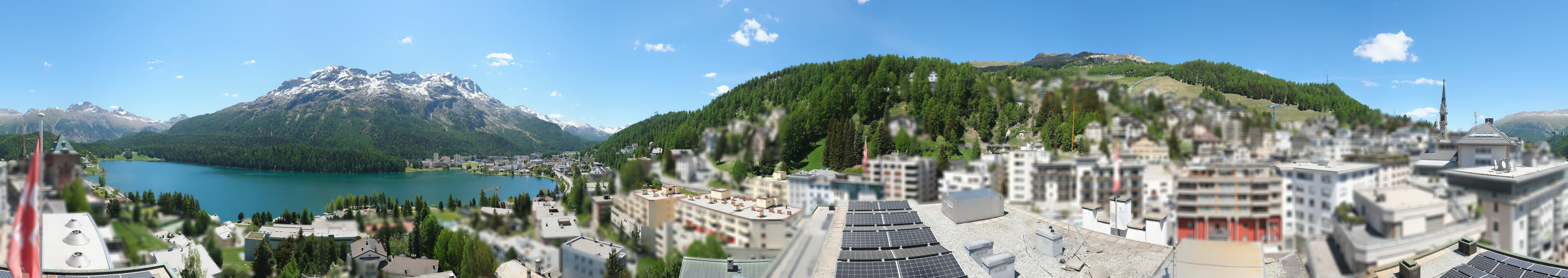 Archiv Foto Webcam St. Moritz Dorf II Ausblick Hotel Schweizerhof Richtung St. Moritz Bad